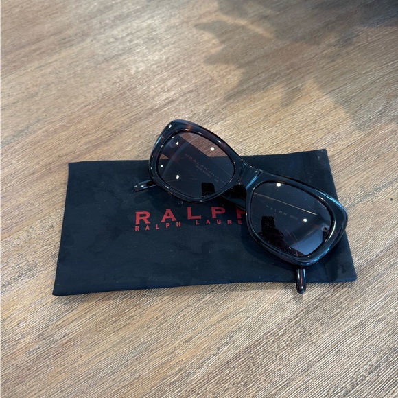 Ralph Lauren Accessories - Ralph Lauren Black Gloss Oversized Women's Sunglasses